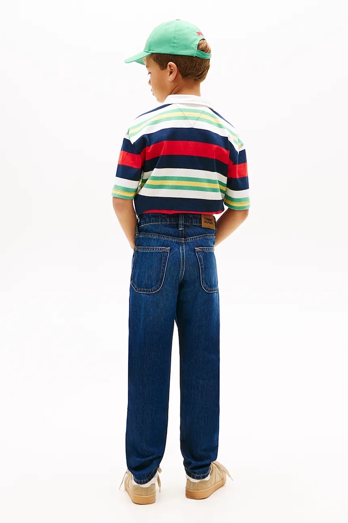 Tommy Hilfiger rifle regular detské STRAIGHT tmavomodrá KB0KB10399.128.176.PPY2
