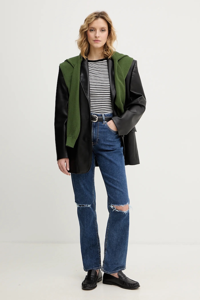 Džíny Calvin Klein Jeans LV047E614G námořnická modř SS26