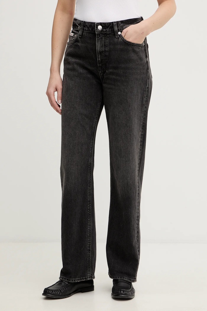 Džíny Calvin Klein Jeans černá LV047E905G