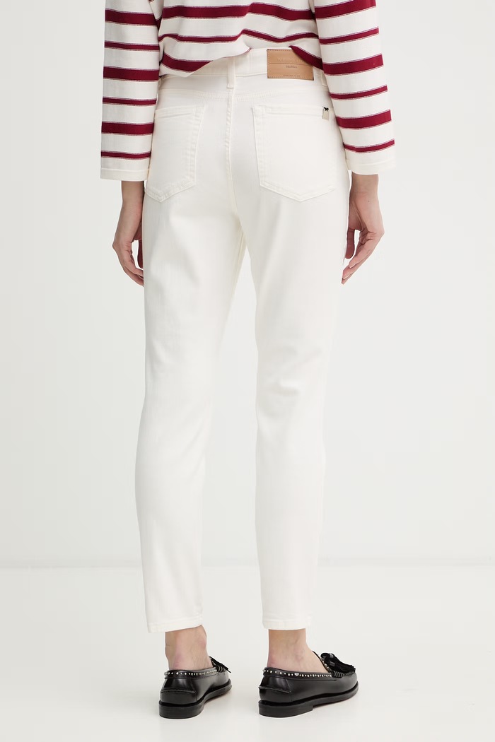 Odzież Weekend Max Mara jeansy ABITURO 2615131151600 beżowy