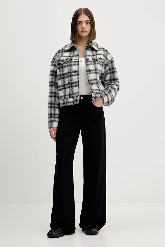 Tommy Jeans jeans DW0DW22116 negru SS26