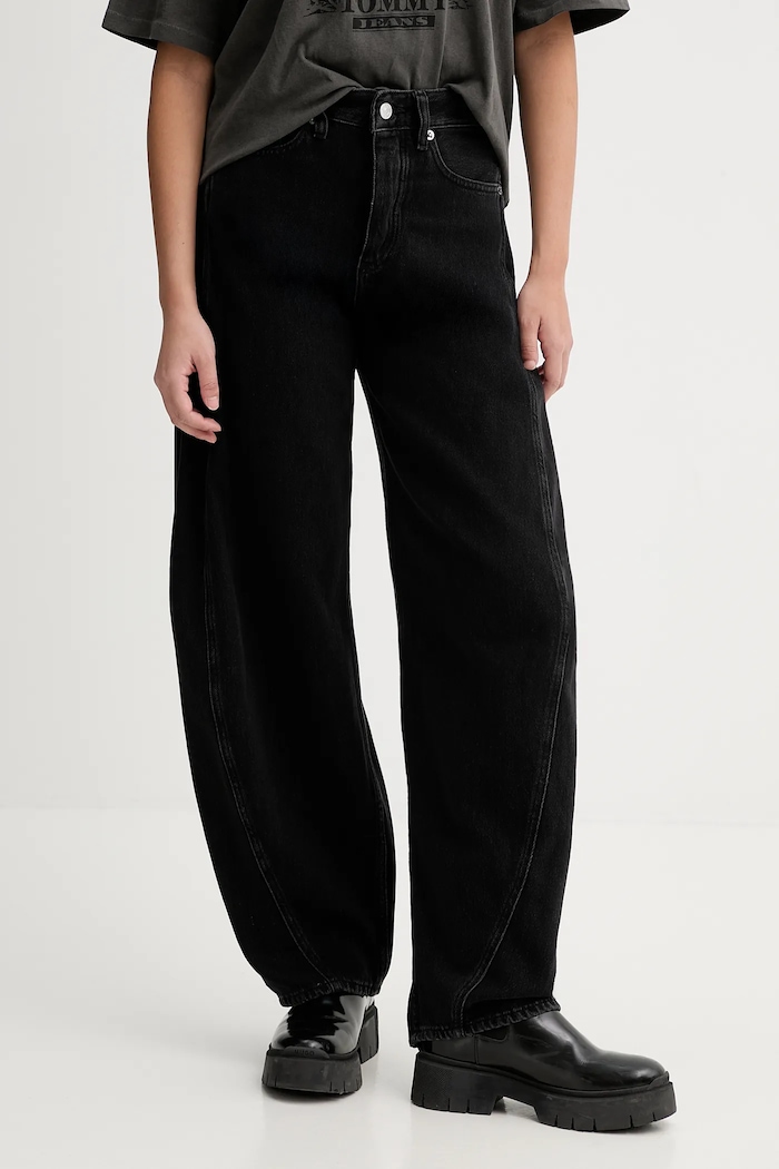 Τζιν παντελόνι Tommy Jeans Planet friendly μαύρο DW0DW22522