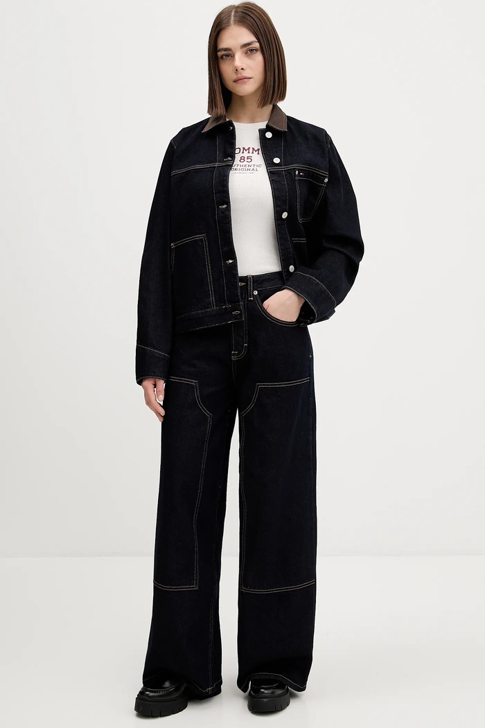 Kavbojke Tommy Jeans DW0DW22550 mornarsko modra SS26