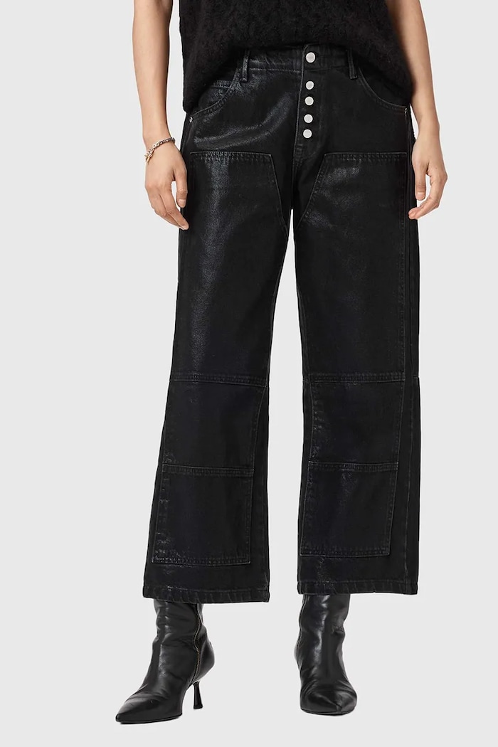 AllSaints jeansy czarny W070EB