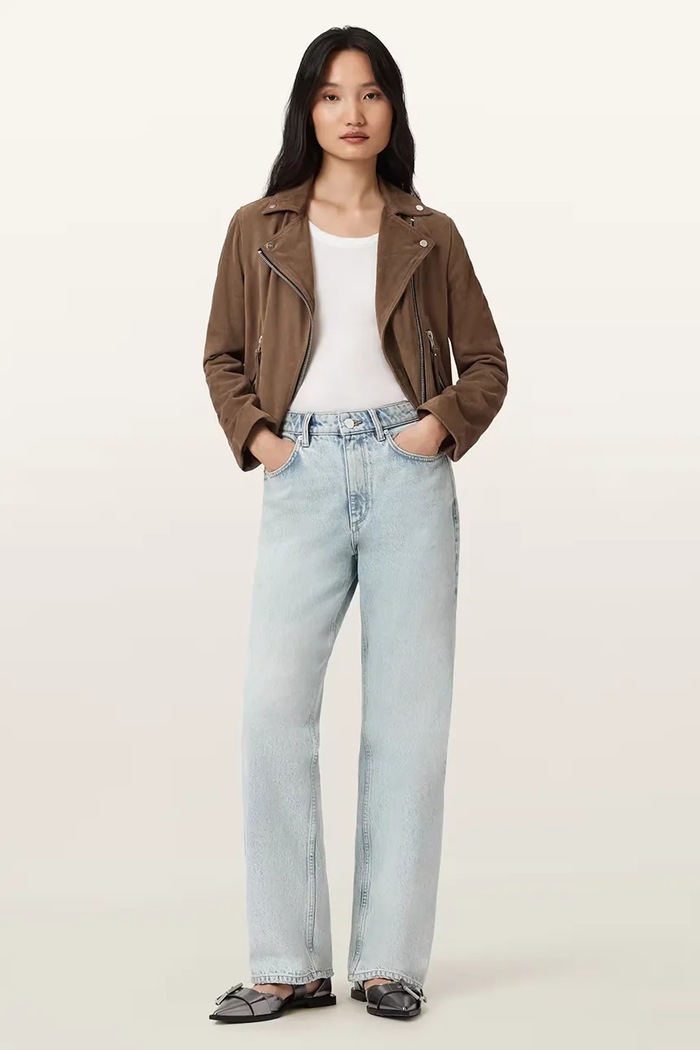 Дънки AllSaints син W085ED