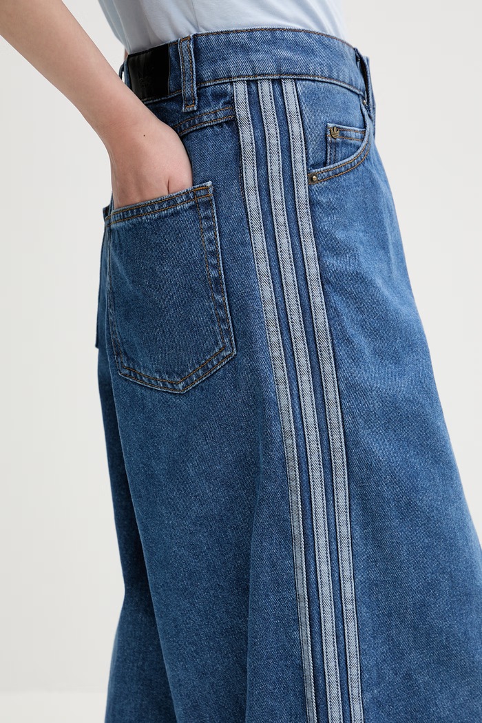 adidas Originals Firebird jeans a gamba larga da donna blu KD2906