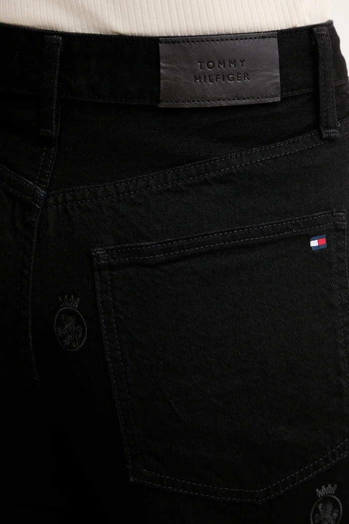 Τζιν παντελόνι Tommy Hilfiger μαύρο WW0WW48698