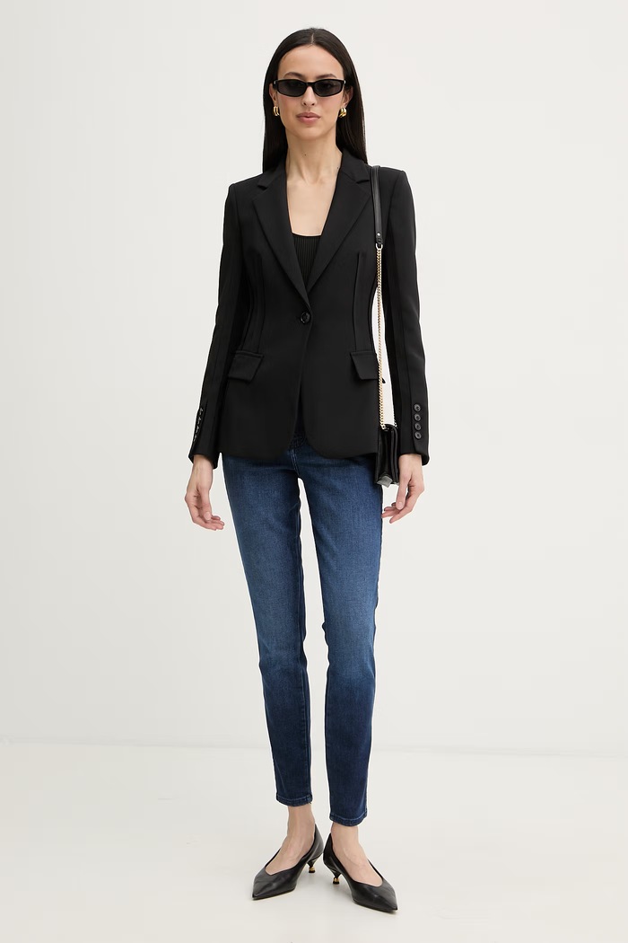 Guess rifle skinny dámske 1981 W6RAB4.D5QQ0 tmavomodrá SS26