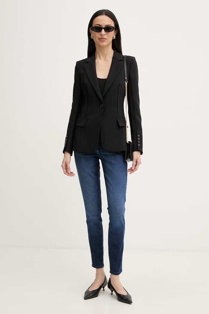 Guess rifle skinny dámske 1981 W6RAB4.D5QQ0 tmavomodrá SS26