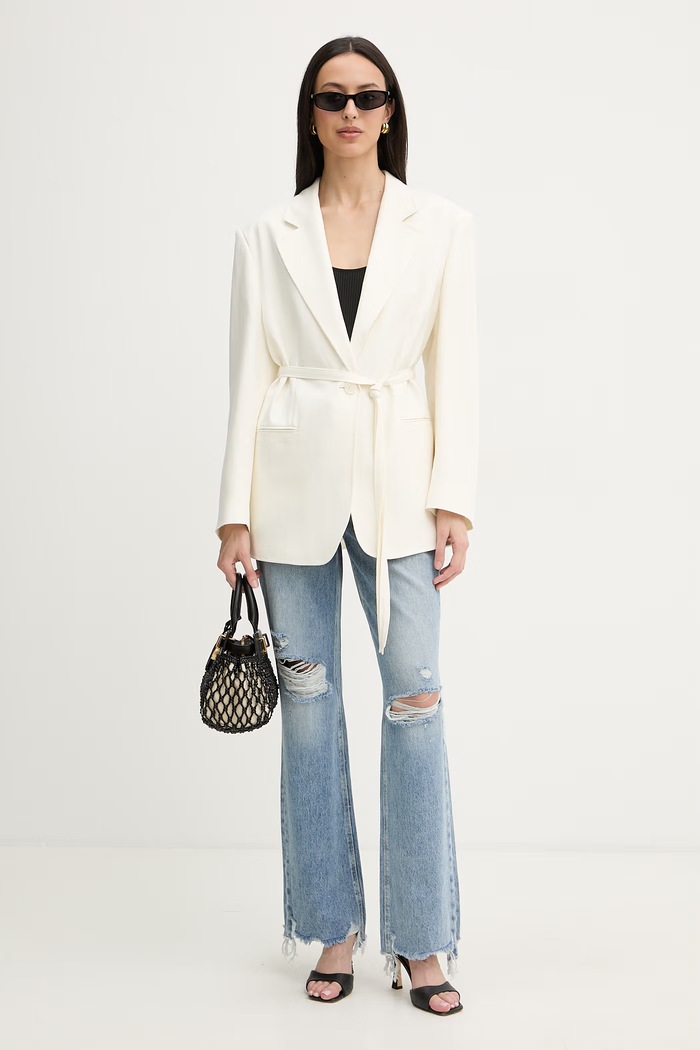 Guess blugi drepți pentru femei W6RA33.D3Y0U albastru SS26