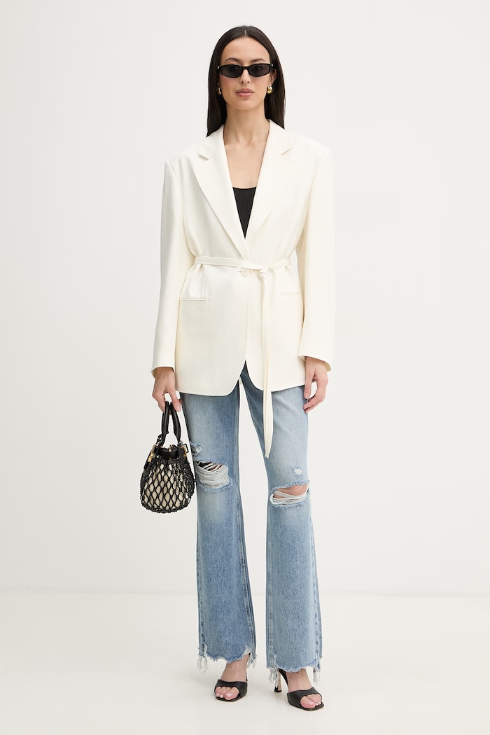 Guess blugi drepți pentru femei W6RA33.D3Y0U albastru SS26