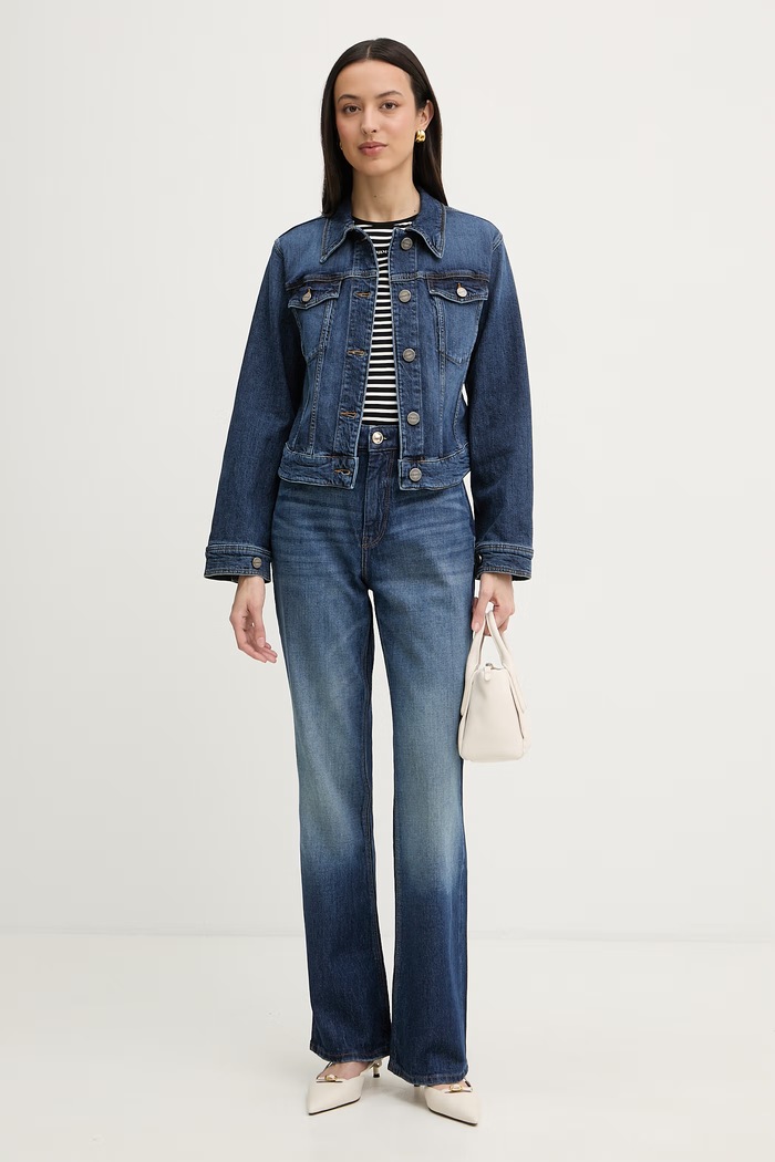 Guess blugi straight pentru femei W6RA33.D6831 bleumarin SS26