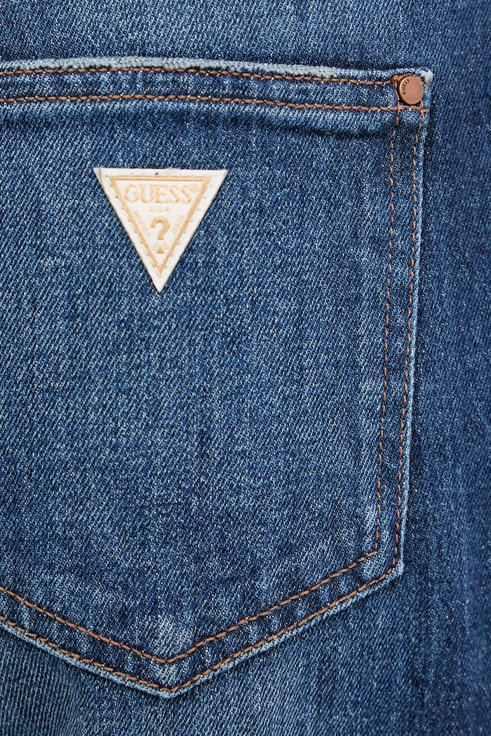 Guess blugi straight pentru femei bleumarin W6RA33.D6831