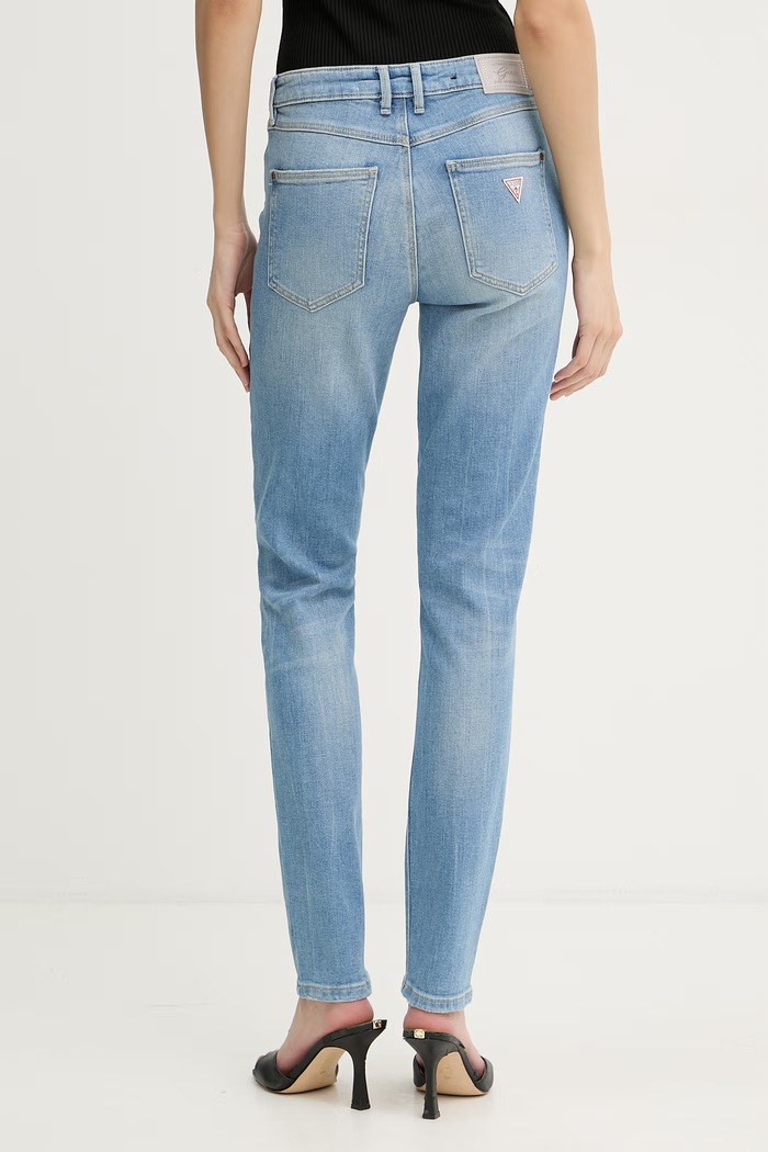 Oblečenie Guess rifle skinny dámske 1981 W6RA46.D6882 modrá
