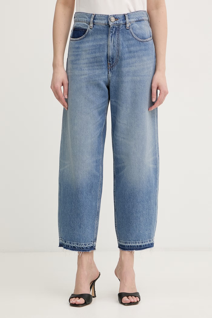 Pinko blugi relaxed fit pentru femei albastru 103857.A341