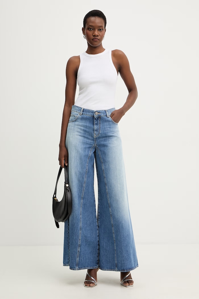Pinko jeansy 106228.A323 niebieski SS26