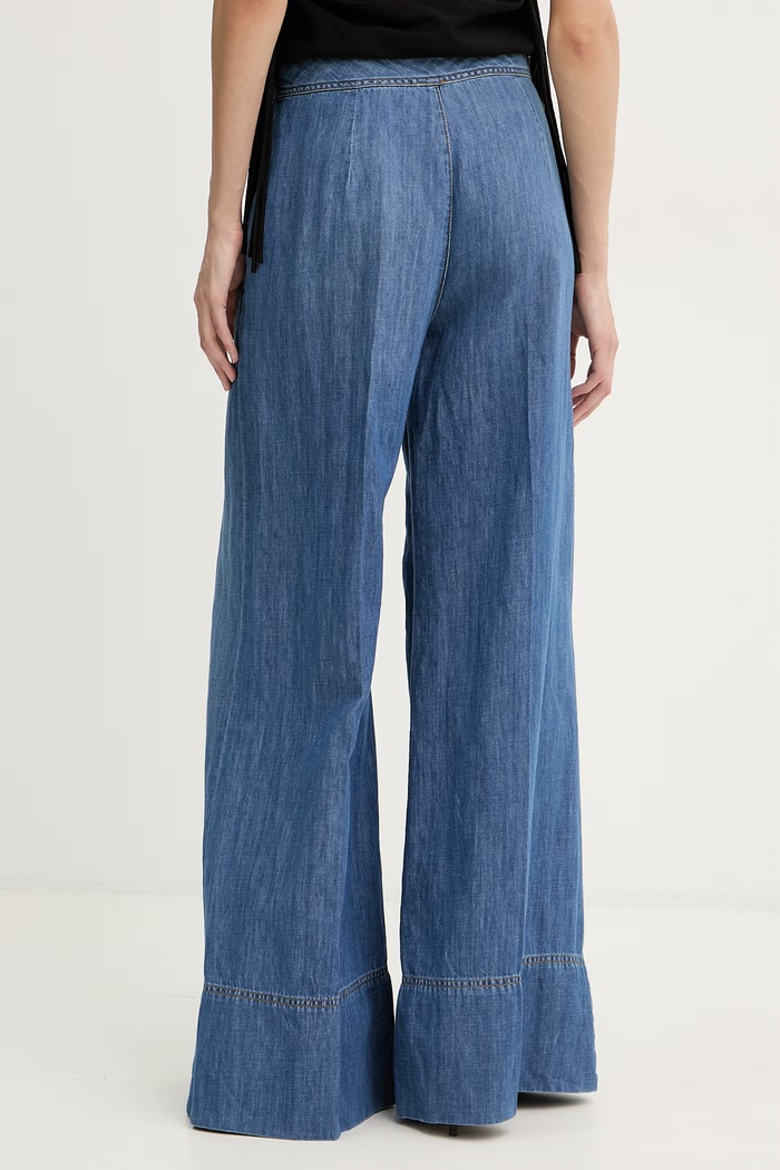 Oblečenie Pinko rifle wide leg dámske 106398.A33J modrá