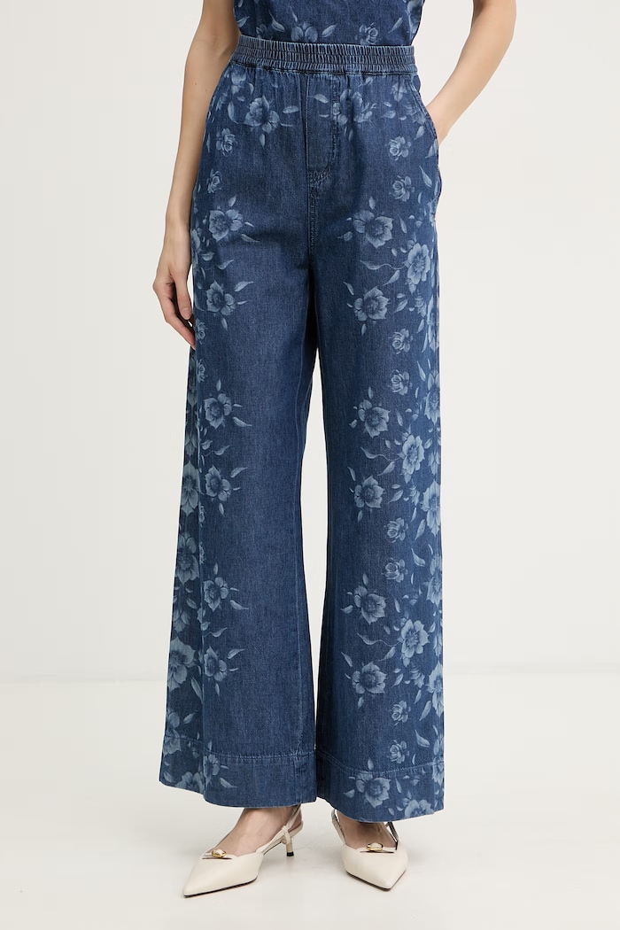 Pinko rifle wide leg dámske modrá 105787.A342