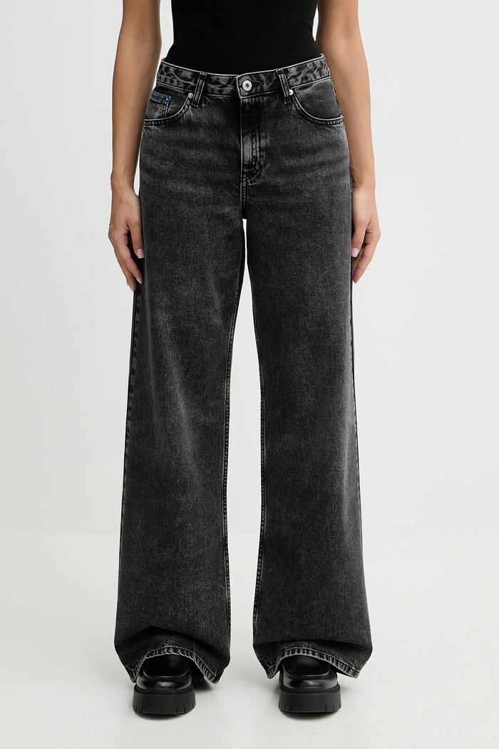 Дънки Karl Lagerfeld Jeans Planet friendly черен B1W10060