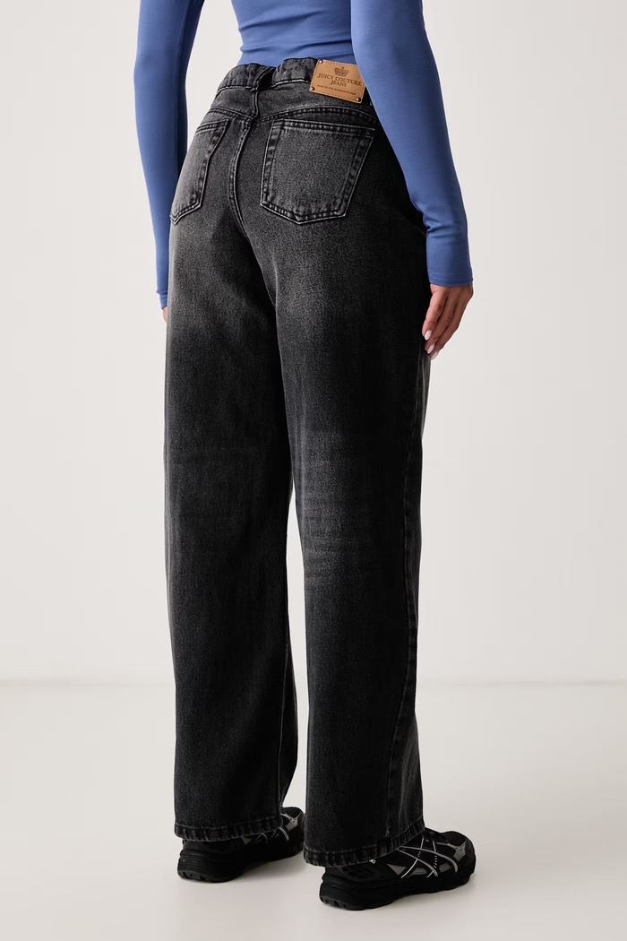 Odzież Juicy Couture Jeansy wide leg damskie Diamante JCDJE225952 szary