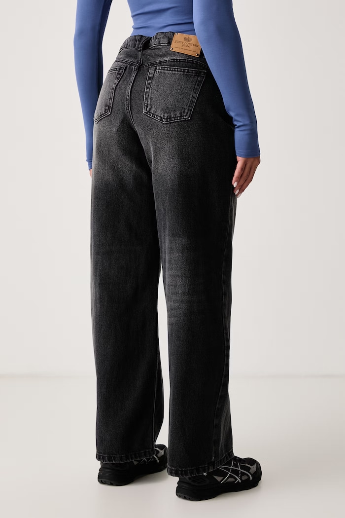 Odzież Juicy Couture Jeansy wide leg damskie Diamante JCDJE225952 szary