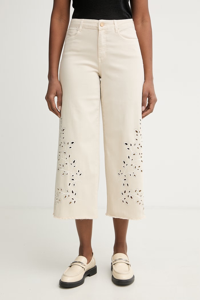 Joseph Ribkoff wide leg da donna beige 262935