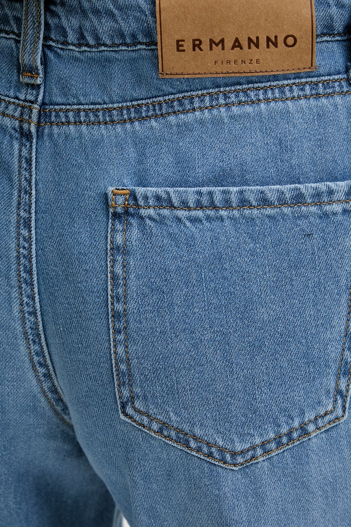 ERMANNO Firenze wide leg džíny dámské modrá D48EP040EJ4
