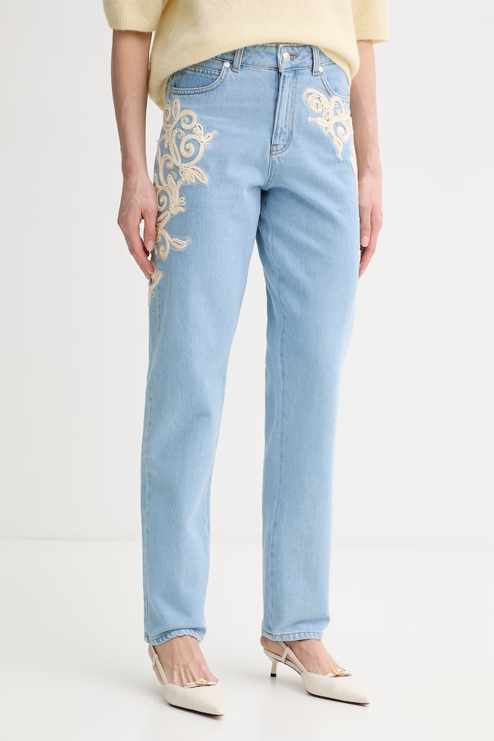 ERMANNO Firenze rifle mom fit dámske modrá D48EP042APEJ0