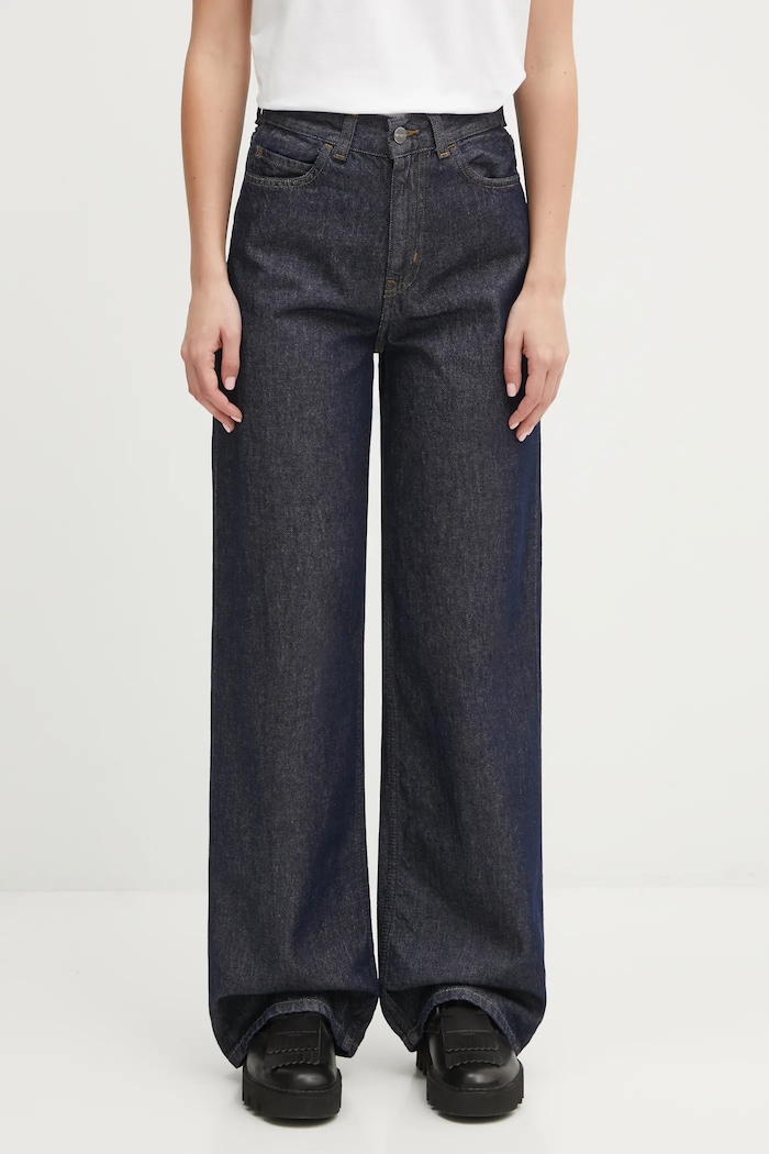 Carhartt WIP jeansy W Jane Pant high granatowy I030497.102