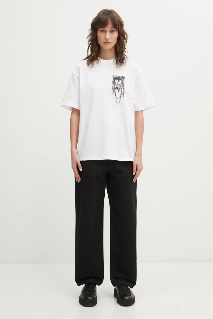 Хлопковые брюки Carhartt WIP W Brandon Single Knee Pant чёрный I036322.8901