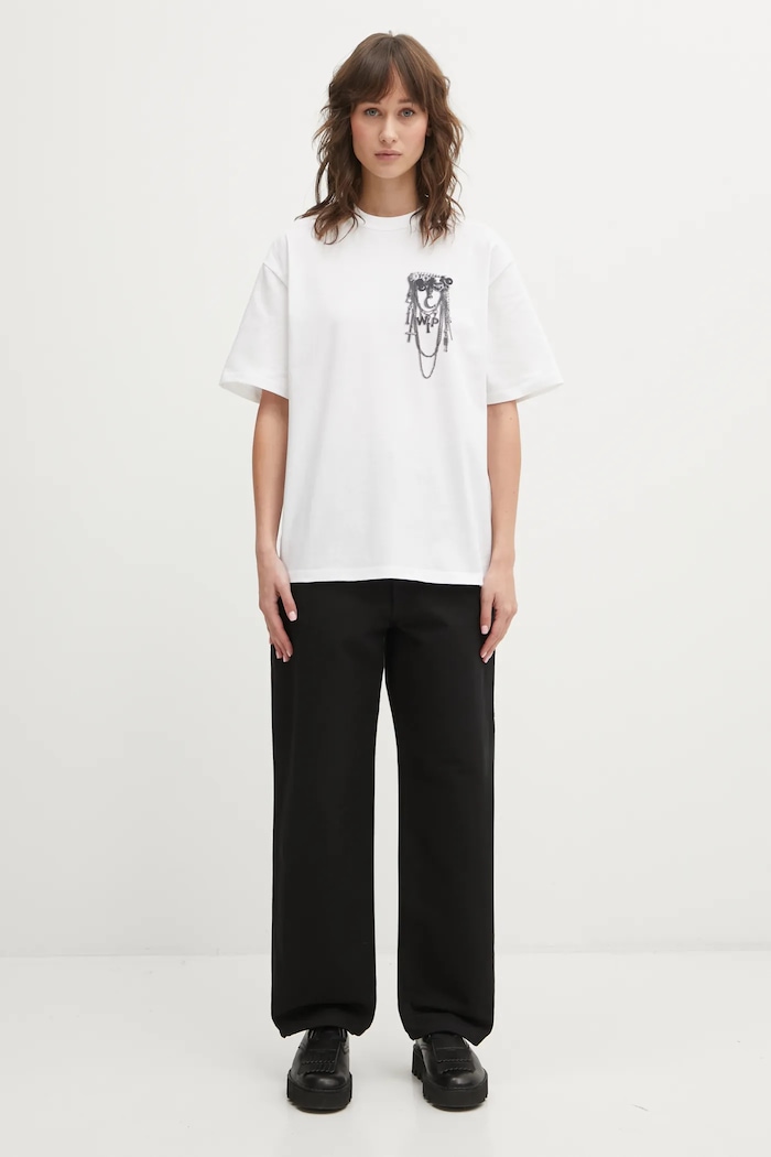 Хлопковые брюки Carhartt WIP W Brandon Single Knee Pant чёрный I036322.8901