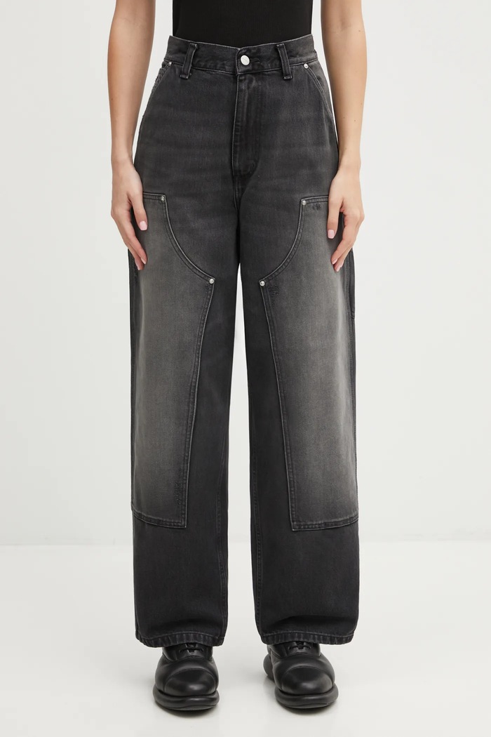 Carhartt WIP jeans W Brandon Double Knee Pant negru I036323.89B7