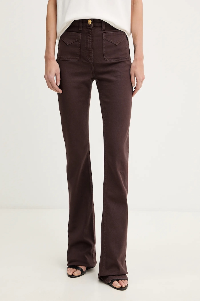 Elisabetta Franchi jeans maro PJ22N61E2
