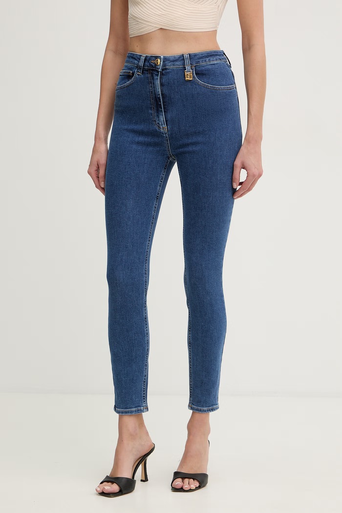 Elisabetta Franchi blugi skinny de pentru femei albastru PJ30I61E2