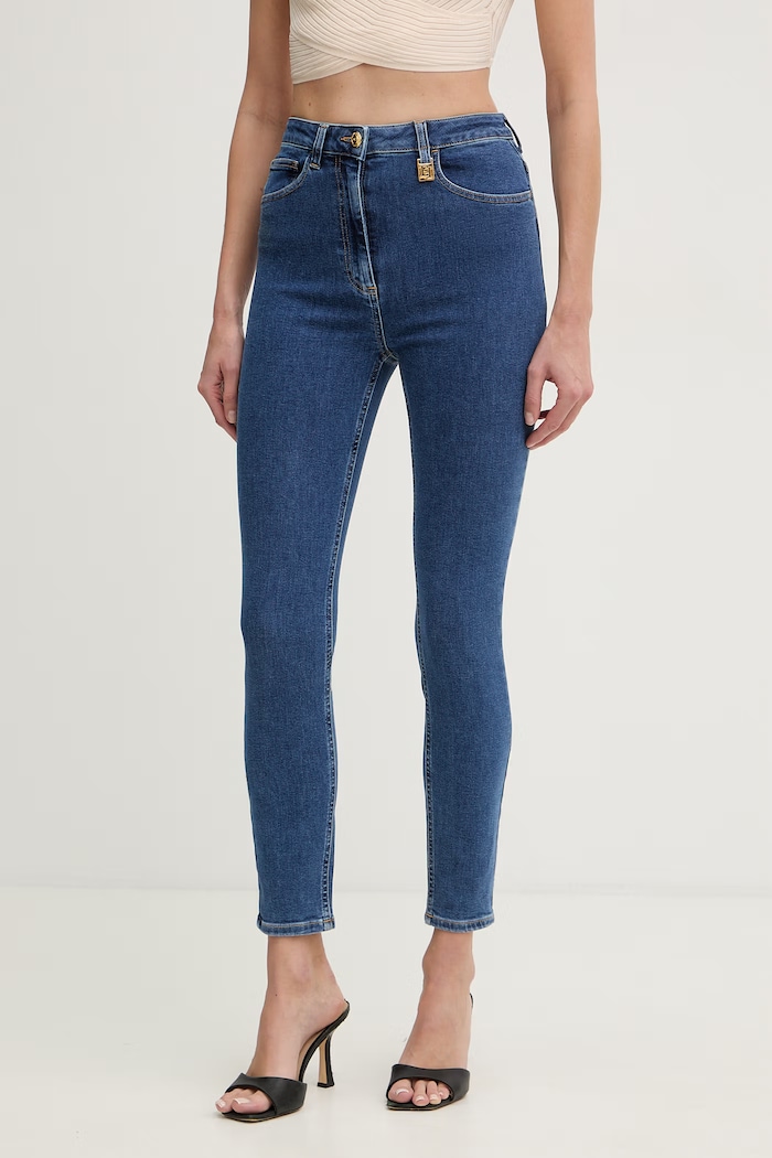 Elisabetta Franchi blugi skinny de pentru femei albastru PJ30I61E2