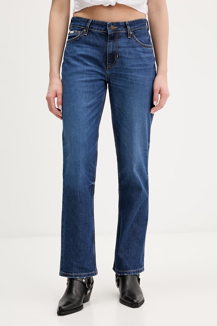 Guess Jeans rifle straight dámske tmavomodrá W5YA98.D6328