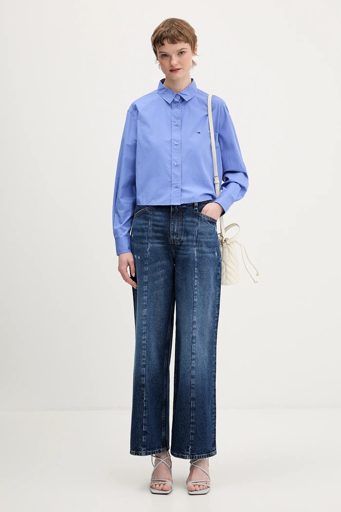 Rifle Guess Jeans W6RA1H.D5M4N tmavomodrá SS26