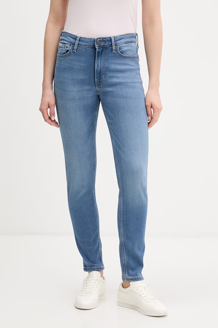 Guess Jeans jeansy skinny damskie niebieski W6RA92.D7044