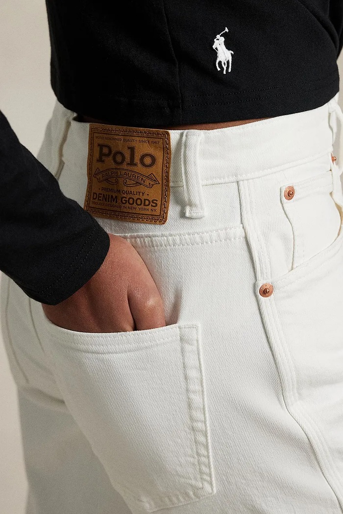Traperice Polo Ralph Lauren LOW STR DENIM bijela 211969399001