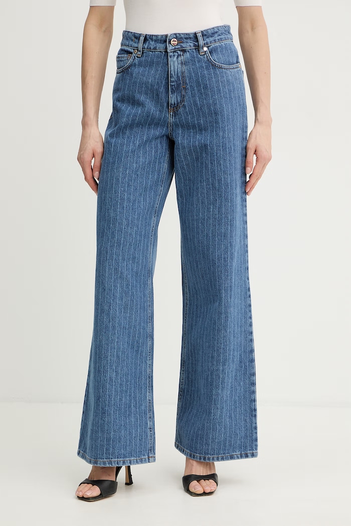 iBlues дънки wide leg женски NINAHEARTS син 2617181081200
