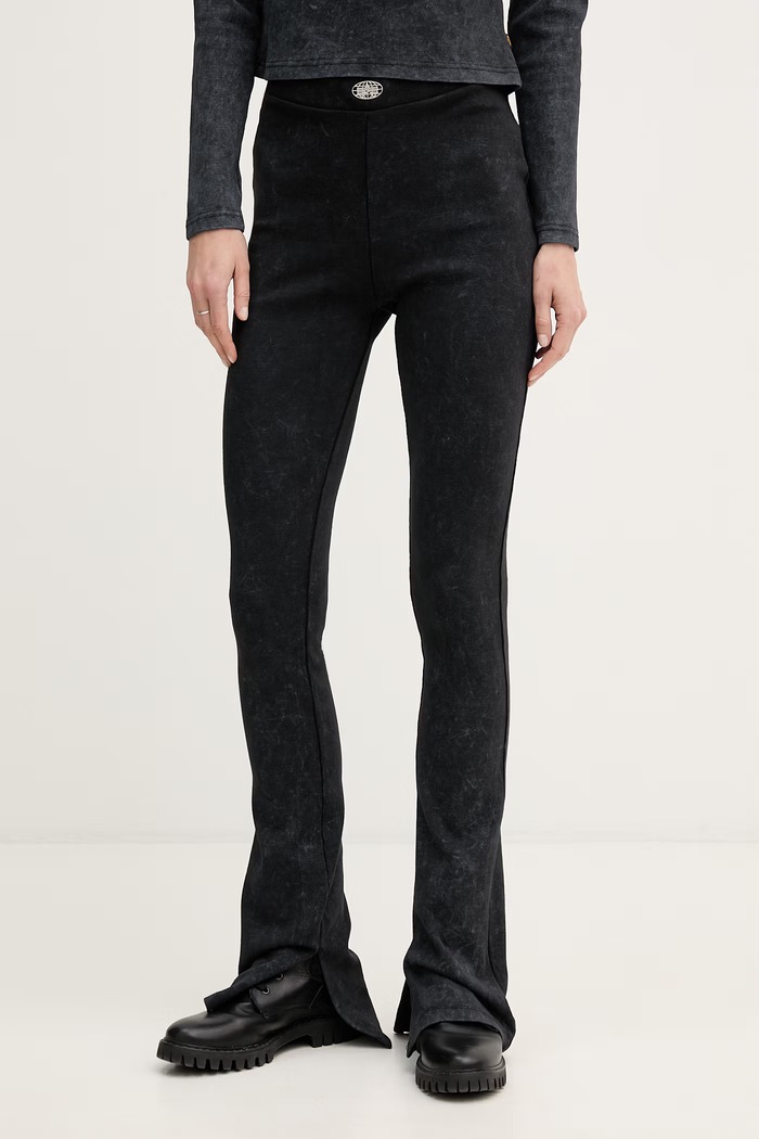 Alpha Industries colanți pentru femei, din bumbac cu elastan World Flared Pant W gri 266020