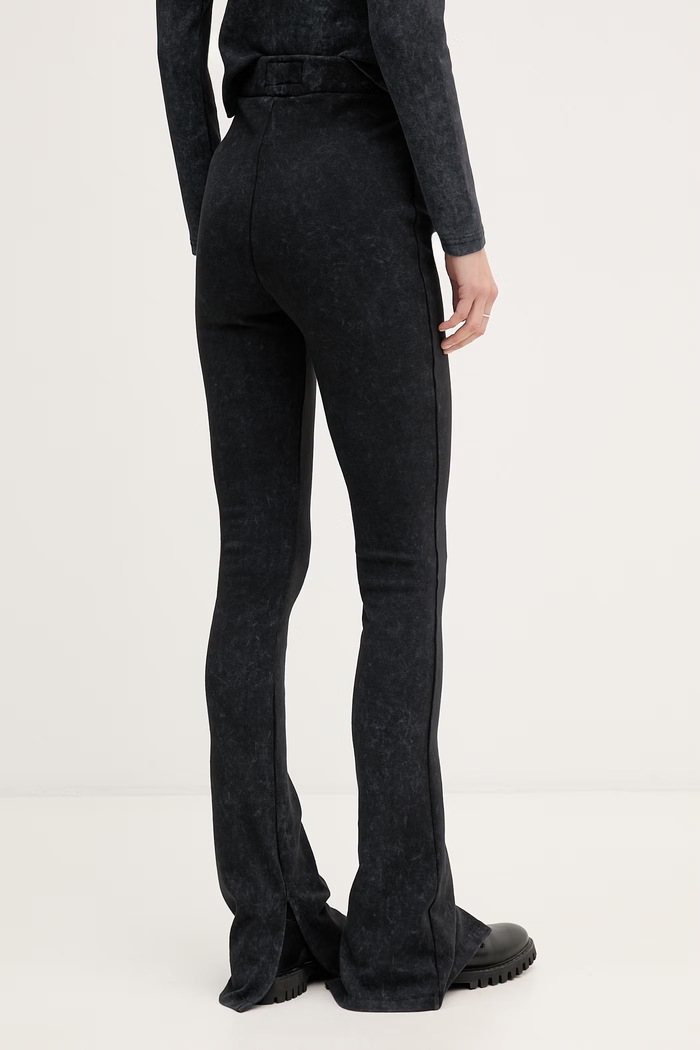 Îmbrăcăminte Alpha Industries colanți pentru femei, din bumbac cu elastan World Flared Pant W 266020 gri