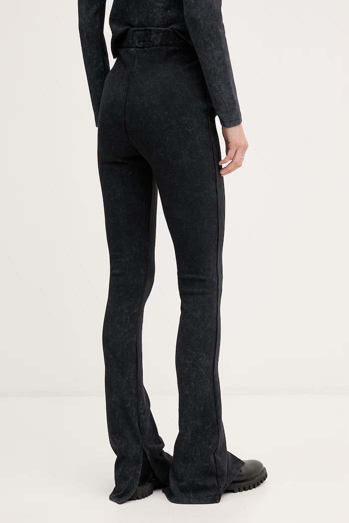 Îmbrăcăminte Alpha Industries colanți pentru femei, din bumbac cu elastan World Flared Pant W 266020 gri