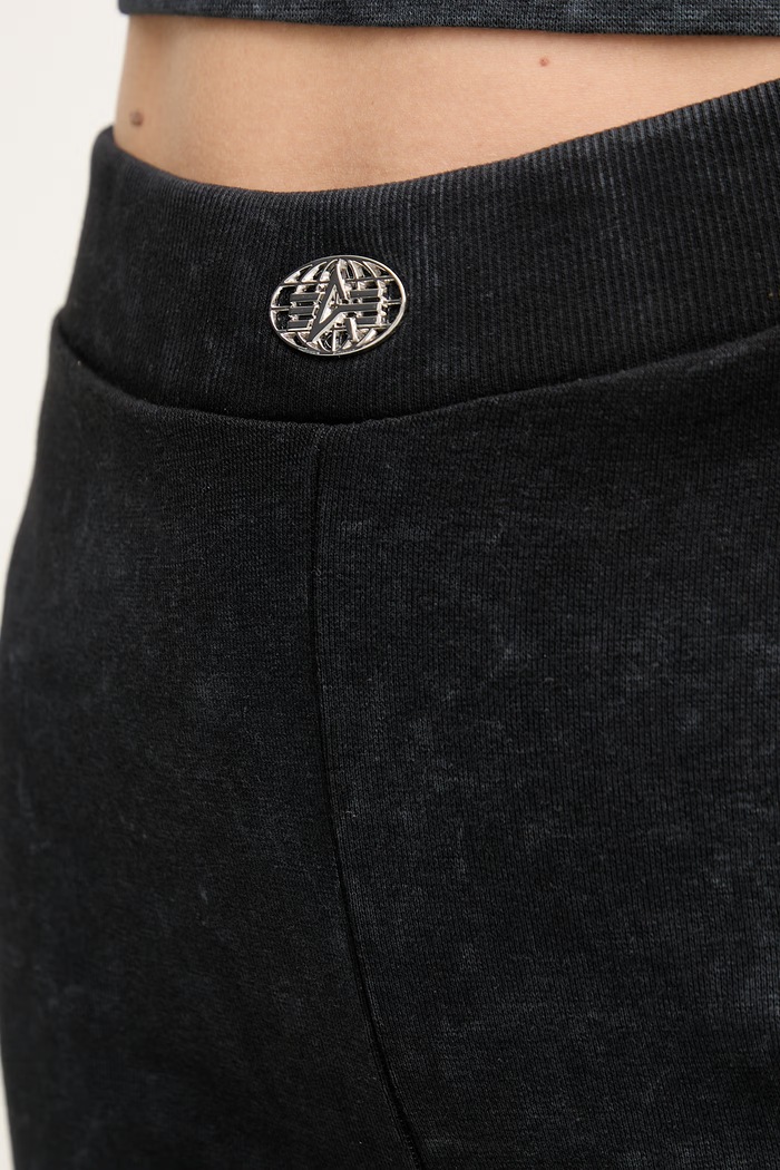 Alpha Industries colanți pentru femei, din bumbac cu elastan World Flared Pant W gri 266020