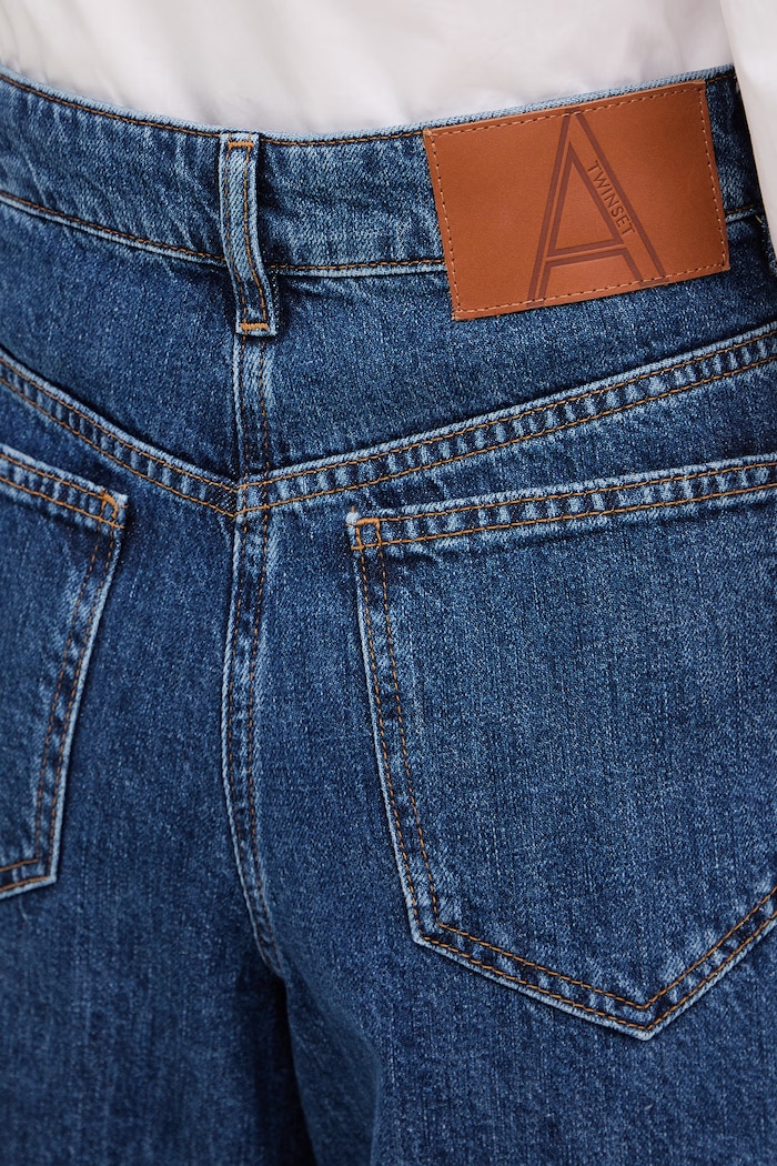 Τζιν παντελόνι Twinset μπλε 261AP2390