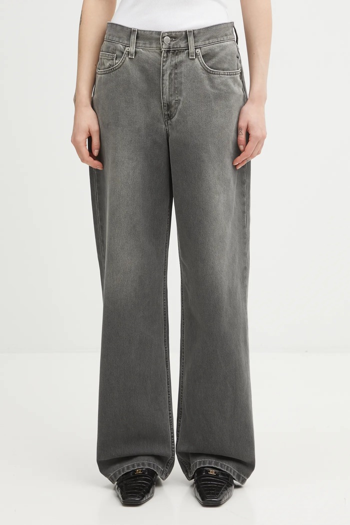 Дънки Axel Arigato Lidia Straight Jeans сив A3801003