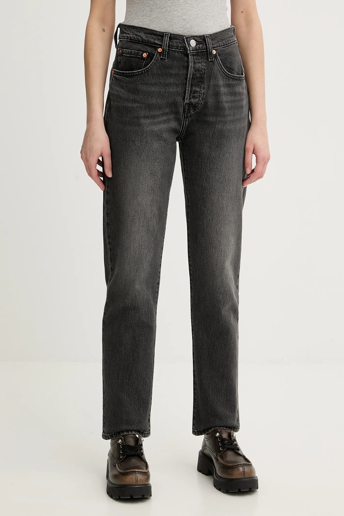 Džíny Levi's 501® CROP černá 36200.0393