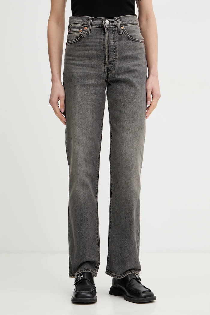 Τζιν παντελόνι Levi's RIBCAGE FULL LENGTH γκρί 79078.0051