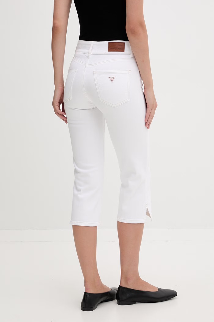 Oblečenie Guess Jeans dámske slim fit džínsy W6GA2G.D0131 biela