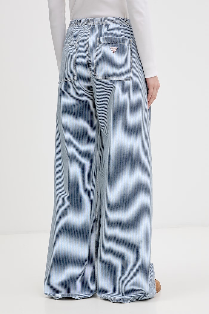 Oblečenie Guess Jeans rifle široké dámske W6GA2J.D7881 modrá